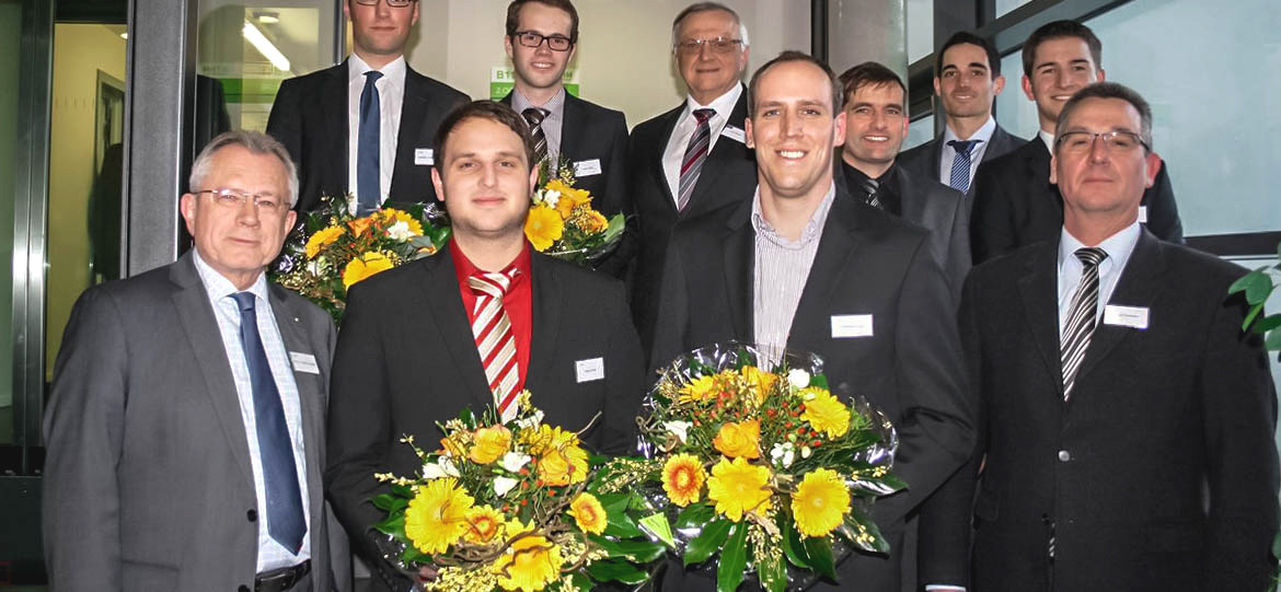 Sechs Absolventen der THM erhielten die mit jeweils 1.000 Euro dotierte Auszeichnung für herausragende Studienleistungen und ihr ehrenamtliches Engagement.