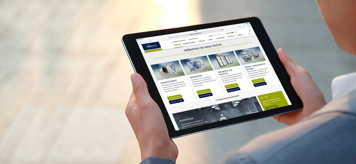Weiss Technik launches brand new website as a single-source showcase for its service and product portfolio.